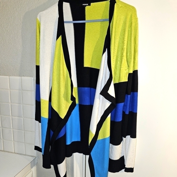 Premise colorblock open cardigan. Large in Great shape - Picture 9 of 11